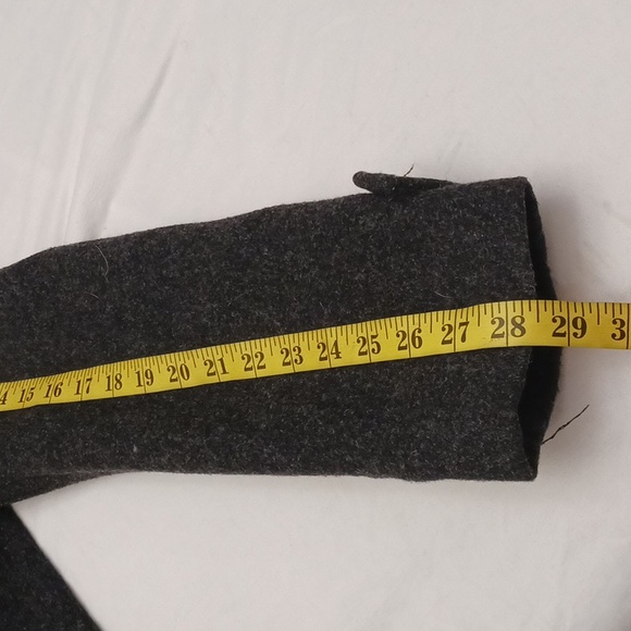 New York & Company size 8 women's dark black gray 80% wool double-breasted coat. - Picture 16 of 17